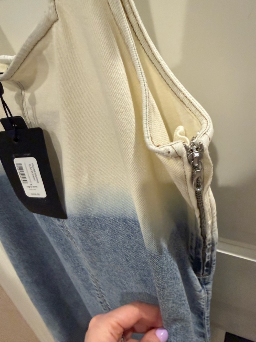 NWOT $338 Rag & Bone Two Tone Denim Dress - size M! - Picture 7 of 7
